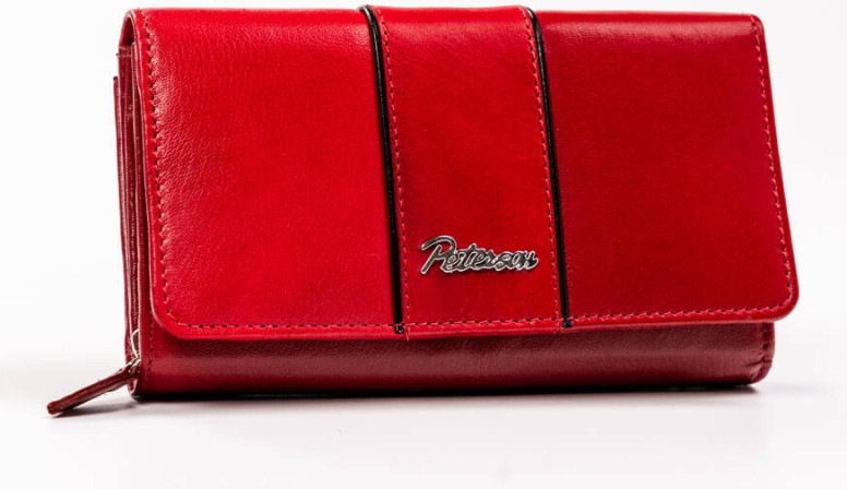 Peterson Dámská peněženka PTN KA-22 červená černá
