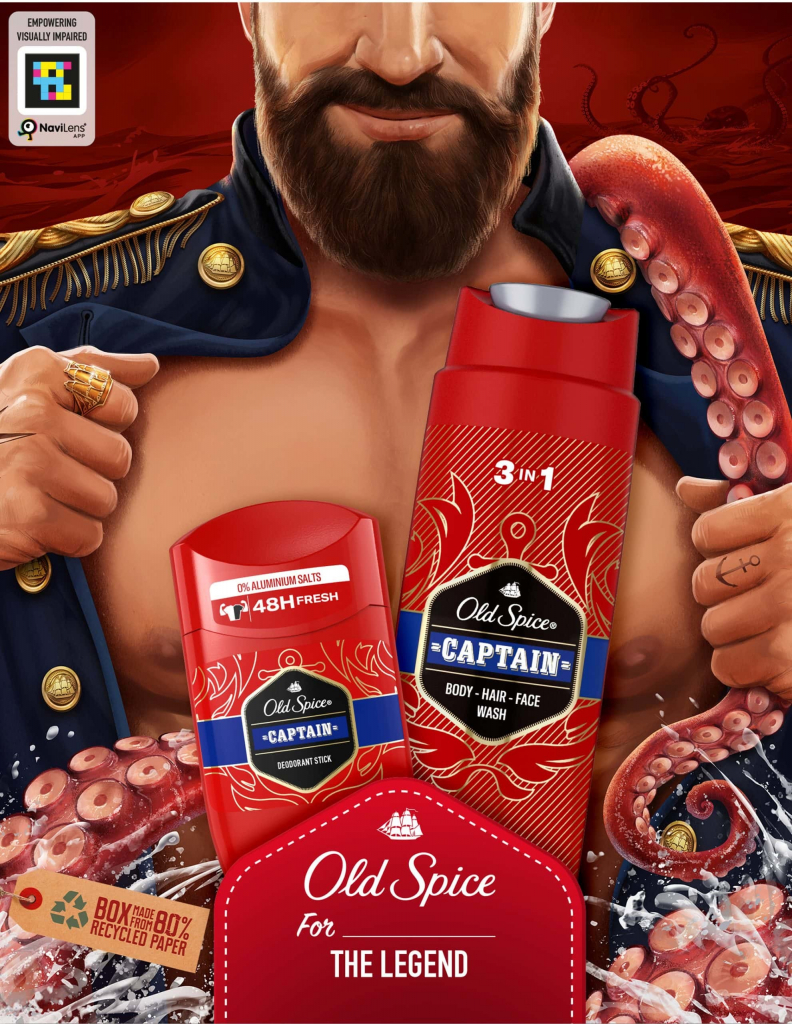 Old Spice Captain dezodorant 50 ml + sprchový gél 3v1 na tvár, telo a vlasy 250 ml
