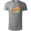 Kapybara a melón - Tričko z organickej bavlny - 3XL ( Starostrieborná )