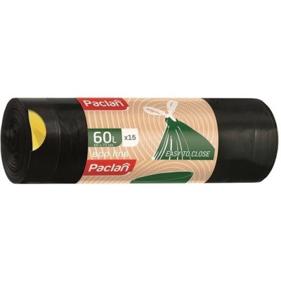 Paclan Eco Line zaťahovacie 60 l 25 µm 15 ks