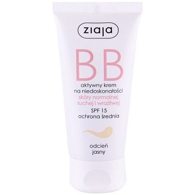 Ziaja BB Cream Normal and Dry Skin SPF15 bb krém pro normální a suchou pleť 50 ml odstín Light