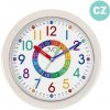 Detské nástenné hodiny JVD HP612.D13 (25 cm) – so slovenským popisom, tichý chod