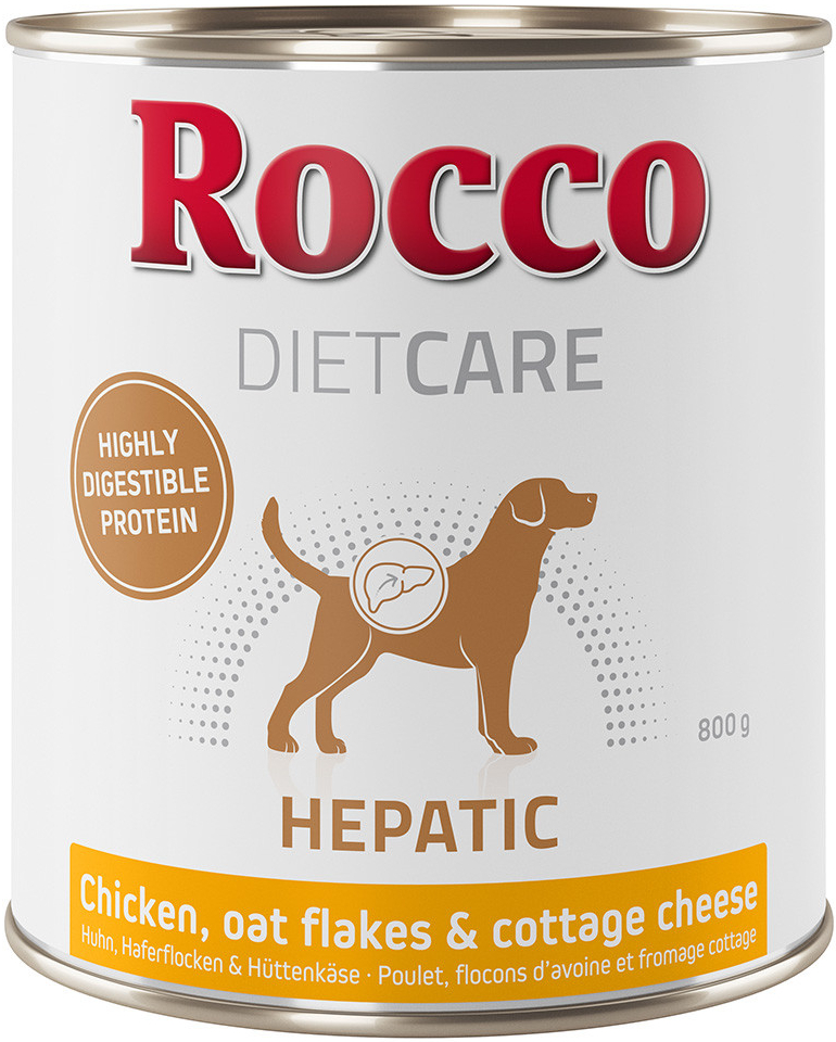 Rocco Diet Care Hepatic kuracie s ovsenými vločkami a syrom cottage 24 x 400 g