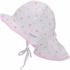 STERNTALER Klobúk letný na zaväzovanie s bodkami a srdiečkami ecru dievča-43 cm-5-6 m