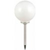 Globo 3378 solárne svietidlo zapichovacia guľa D300mm LED 0,06W 4000K, 1x Ni MH AA 600mAh, IP44, strieborná, biela