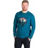 Northfinder Pánske turistické tričko z organickej bavlny CLAIR inkblue 2XL TR-3981OR