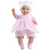 Paola Reina Oblečenie pre bábätko 36 cm ružové šaty Amy