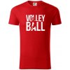 Volleyball nápis - Tričko z organickej bavlny - 2XL ( Červená )