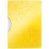 Obal s plastovým klipom Leitz WOW - A4, 30 listov, 10 ks, Žltá
