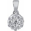 Silvego Diamantový prívesok (0,14 ct) Silpha z bieleho zlata DNN3909PGWD