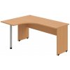 OFFICE PRO s.r.o. HOBIS kancelársky stôl pracovný tvarový, ergo pravý - GE 60 P, buk