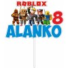 Zápich - Roblox s menom a vekom - s paličkou - 14cm - Obrázok