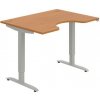 Pracovný stôl Motion Ergo, ZO, 2S, 120x70,5-120,5x90 cm, jelša/sivá - 1 kus - 1 KS - základné - 60 mesiacov - elektrický polohovateľný - stôl - 90 cm - Hobis - 120 cm - Motion Ergo - 70,5 - 120,5 cm -