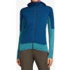 Mikina dámska Icebreaker Merino Blend 300 RealFleece Descender LS Zip Hoodie - topaz/atlantis/cb
