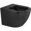 kielle Oudee - Závesné WC, Vortex Rimless+, matná čierna 30102014