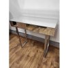 Alfaram Zrkadlová konzolová toaleta so striebornými glamour nohami - SILVER TOILETTE 66675