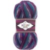 Superwash comfort socks Modro ružová 4412