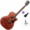 Cort GA5F-FMH Standard SET Open Pore Natural Elektroakustická gitara Jumbo