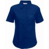 Fruit of the Loom F650140 dámska košeľa krátky rukáv modrá S