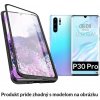 Luxria Double Glass Magnetic - Čierne presklené magnetické púzdro pre Huawei pre Huawei: P30 Pro