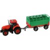 Teddies Traktor Zetor s vlečkou 36 cm na zotrvačník