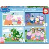 Educa - Puzzle 4v1 Prasiatko Peppa - 1-39 dielov