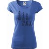 Šachové figúrky kreslené - Dámske tričko Pure - 2XL ( Svetlomodrá )