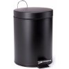 MSV pedálový odpadkový kôš Unis, čierny, oceľ, 5 l