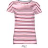 SOL'S | Miles Women, Dámske tričko, biela - červená, XS