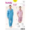 Strih Burda 6741 - Pánske pyžamo (v angličtine)