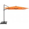 Doppler myZone 220 x 300 cm LED - výkyvný záhradný slnečník s bočný tyčou oranžová (kód farby 816), 100 % polyester