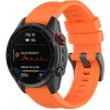 Jednofarebný QuickFit remienok pre Garmin 22mm - Oranžový GRM-GS04-02