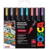UNI Posca PC-5M Popisovač, sada 8 ks - metalické odtiene