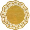 Wimex Dekoračná krajka (PAP/ALU) okrúhla zlatá O36cm (4 ks)