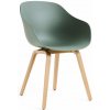 HAY Stolička AAC 222 Lacquered Oak Veneer, fall green