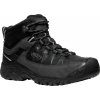 Keen Targhee III Mid WP M triple black pánské nepromokavé kožené trekové boty - 46 EUR