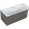 Polimat Sola 160x75 voľne stojaca akrylátová vaňa, grafitová Dĺžka vane: 160 cm, Orientácia: pravá, 00118