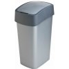 Kôš Curver® PACIFIC FLIP BIN 45 lit., 37.6x29.4x65.3 cm, antracit/šedý, na odpad