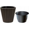 Kvetináč plast béžový Prosperplast 33 cm x 34,8 x 33 cm