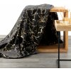Deka GLAMO s lesklým mramorovým vzorom v čiernej farbe