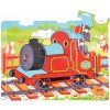 Bigjigs Toys Drevené puzzle Vlak 9 dielov
