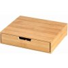 Kesper 58952 Organizér na čaje a kávové kapsule bambus, 34 x 31 x 8 cm