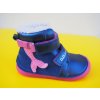 Detské kožené zimné topánky D.D.Step W073 - 52684 royal blue BAREFOOT SVIETIA V