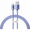 Baseus CAJY000005) Crystal Shine Series USB Type A - Lightning 2,4A, 1,2 m fialový