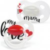 Medela Baby cumlík Day&Night 2 ks bílá s nápisy