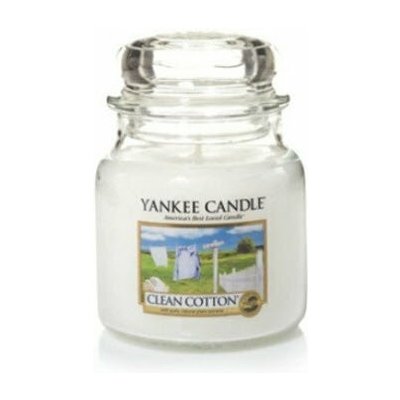 Yankee Candle sviečka v skle clean cotton 411g 1ks