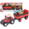 Traktor Massey Ferguson s prívesom 30 cm Svetlo Zvuk Figurka Dickie