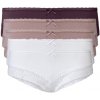 esmara® Dámske bedrové nohavičky s čipkou, 5 kusov S 36/38, červená/fialová/biela (100366602)