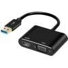Prevodník USB na HDMI + VGA