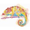 Zuty – Maľovanie Podľa Čísel – Farebný Chameleón Na Bielom Pozadí, 80 × 100 cm, Plátno + Rám 8596530077190